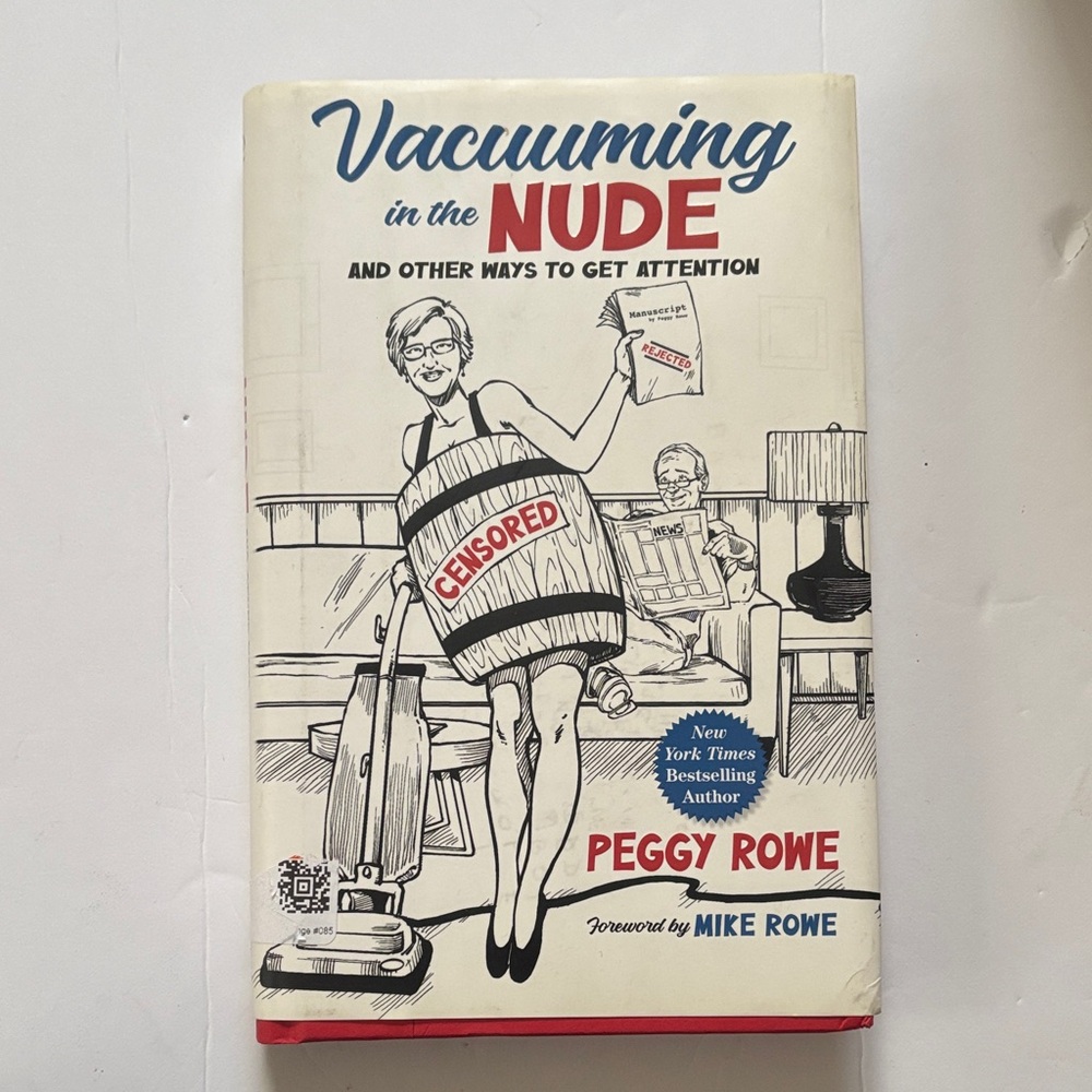 Book | Hardcover Vaccuming in the Nude | Peggy Rowe New York Times Best Seller